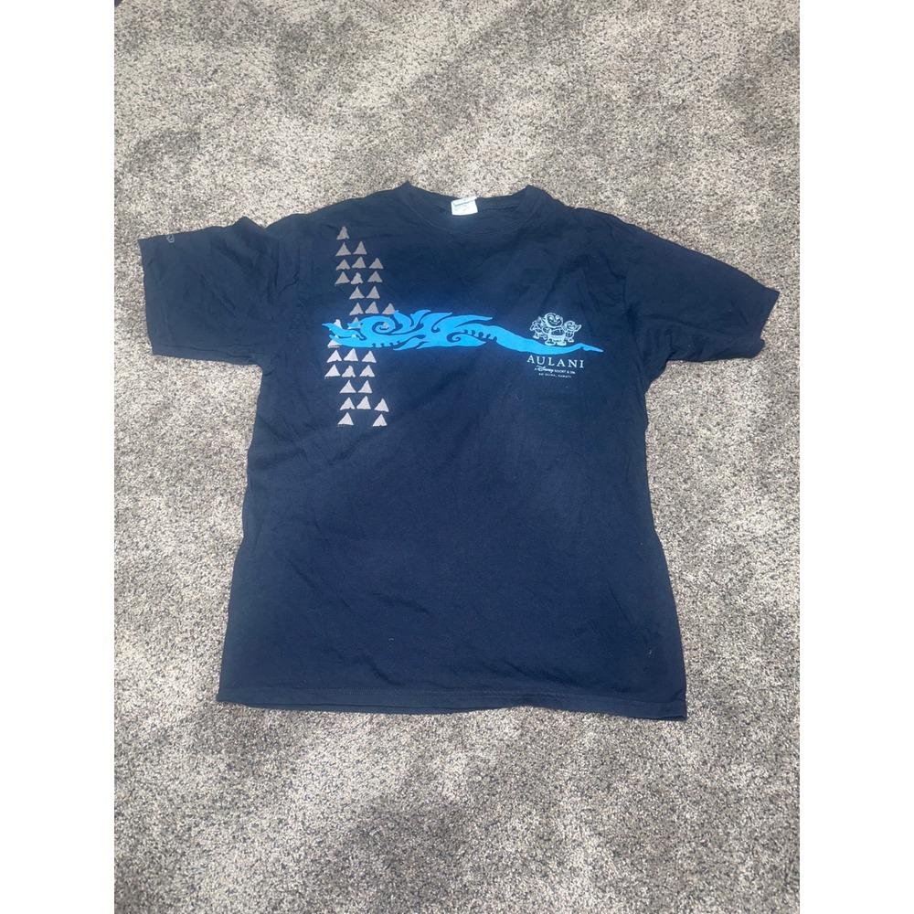 Crazy Shirts Aulani Disney Resort Hawaii Graphic Tee Navy Blue Mens Medium